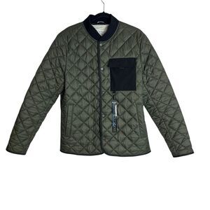 Moose Knuckles men quilted button front jacket size medium